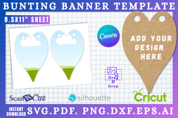 Bunting Banner Template Canva & SVG 10