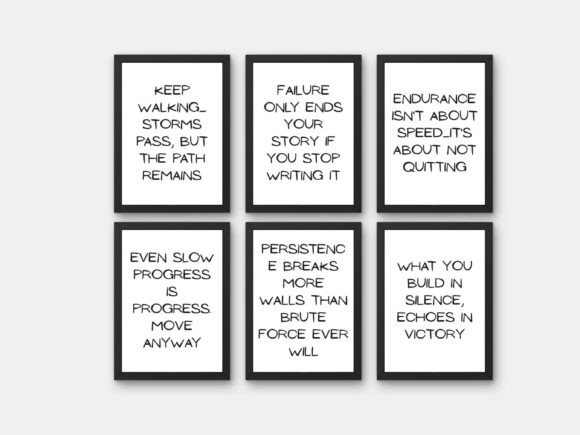 Creativity Motivational Quote Poster Set