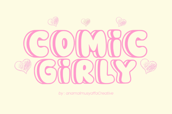Cute Girly Font - Preview 1