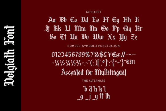 Delgiath Font PNG with transparent background - Preview 3