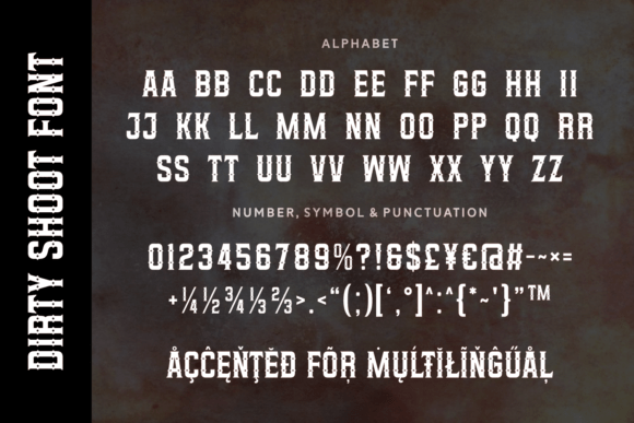 Dirty Shoot Font - Preview 4