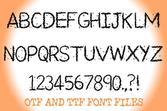 Dusty Soil Font PNG with transparent background - Preview 1