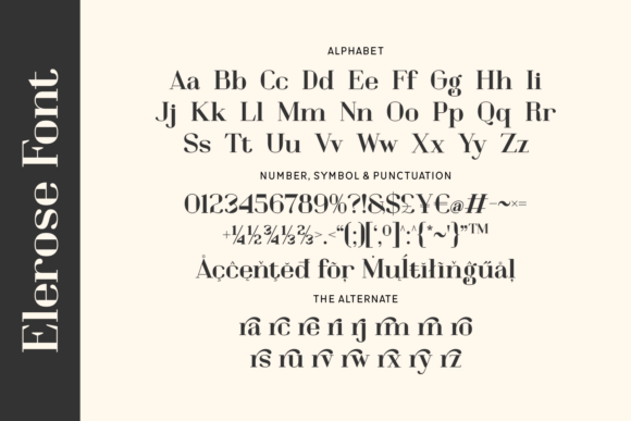 Elerose Font - Preview 3