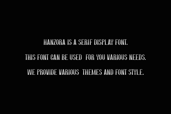 Hanzora Font - Preview 3