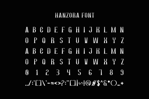Hanzora Font - Preview 4
