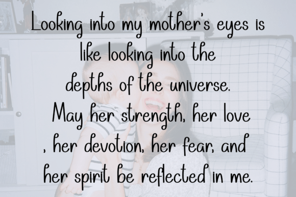 Happy Mother Font - Preview 1