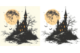 Ivory Gothic Halloween Clipart Set Graphic by Digital Art Studio ...
