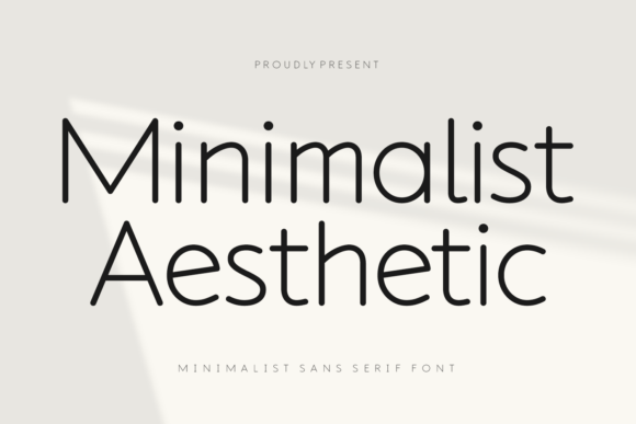 Minimalist Aesthetic Font Sans Serif Font Di Creative Fabrica Fonts