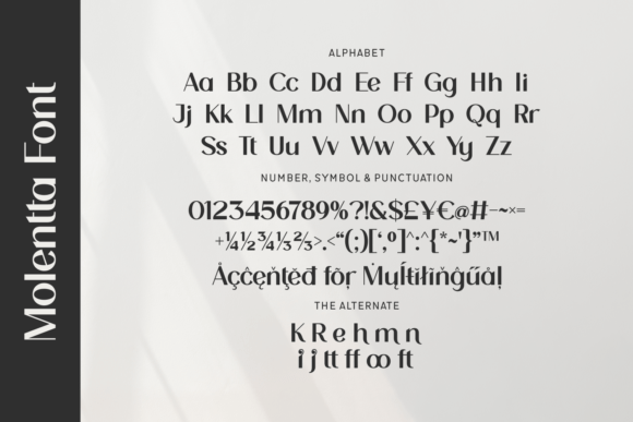 Molentta Font PNG with transparent background - Preview 3
