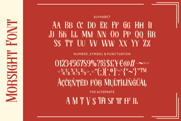 Morsight Font PNG with transparent background - Preview 3