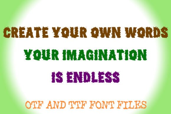 Muddy Splatter Font PNG with transparent background - Preview 2