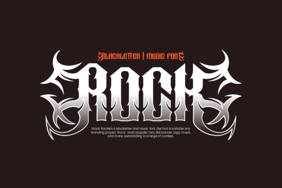 Music Rockleh Font PNG with transparent background - Preview 2