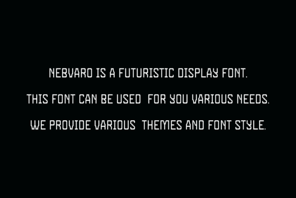 Nebvaro Font PNG with transparent background - Preview 3