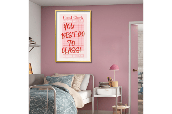 Preppy Wall Art Guest Check Printable Ba
