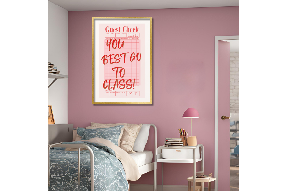 Preppy Wall Art Guest Check Printable Ba