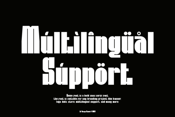 Qenio Font PNG with transparent background - Preview 2