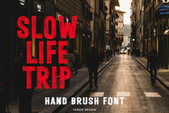 Raw Hand Paint Bold Font PNG with transparent background - Preview 2