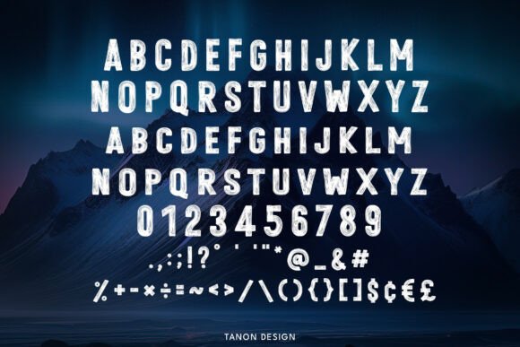 Raw Hand Paint Bold Font PNG with transparent background - Preview 3