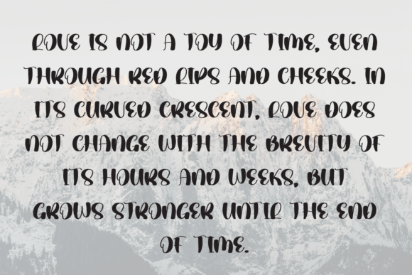 Romantic Outdoor Font PNG with transparent background - Preview 5