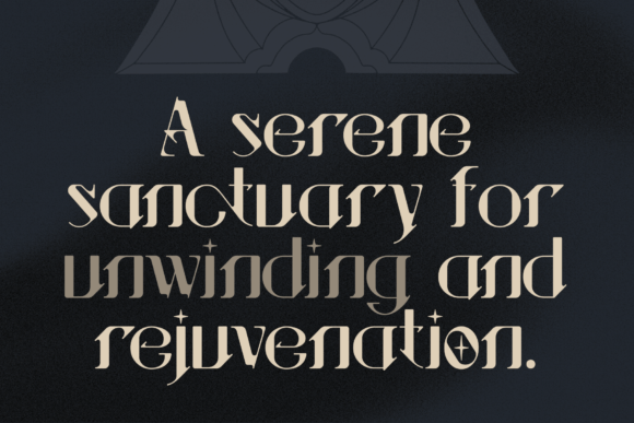 Sanctuary Ornate Font PNG with transparent background - Preview 1