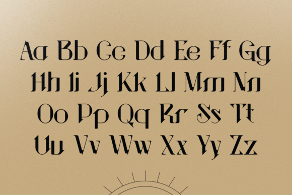 Sanctuary Ornate Font PNG with transparent background - Preview 3
