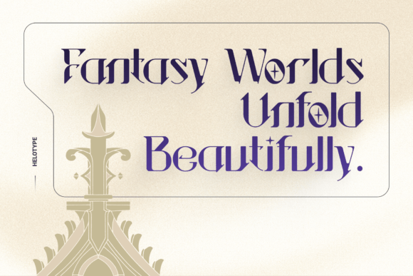 Sanctuary Ornate Font PNG with transparent background - Preview 5