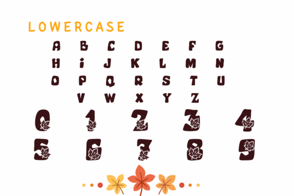 Season Maple Font PNG with transparent background - Preview 3