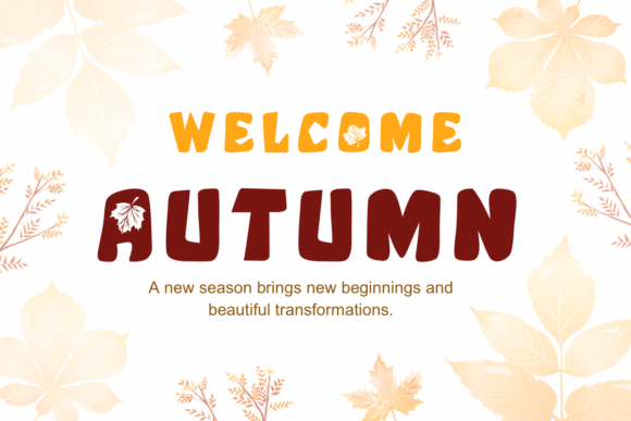 Season Maple Font PNG with transparent background - Preview 4