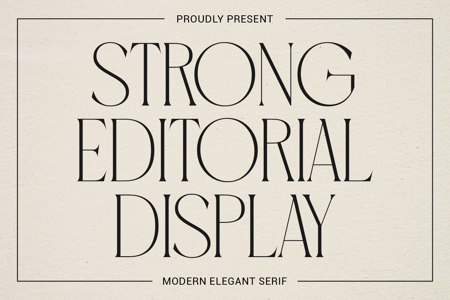 Strong Editorial Display Font by Creative Fabrica Fonts preview