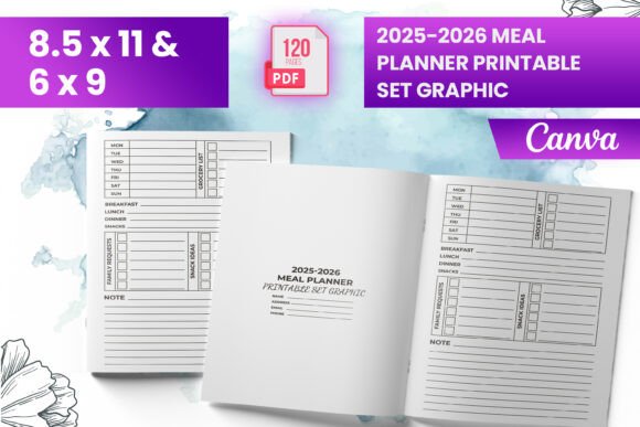 2025-2026 Meal Planner Printable Set