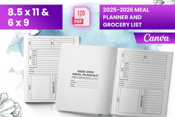 2025-2026 Meal Planner and Grocery List