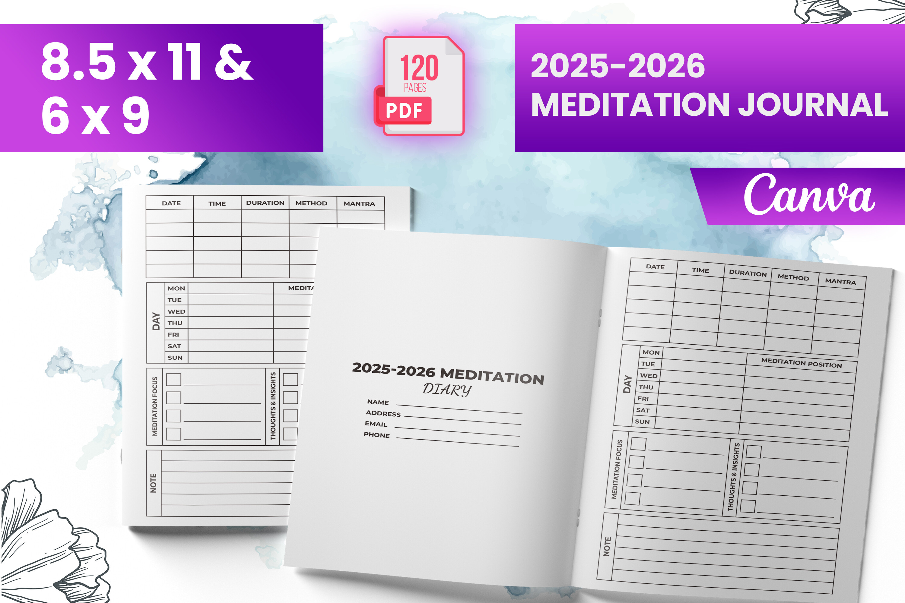 2025-2026 Meditation Journal (KDP) Graphic by Boss Designer · Creative ...