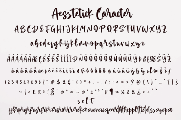 Aesstetick Font - Preview 5