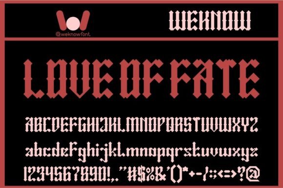 Amor Fati Font - Preview 1