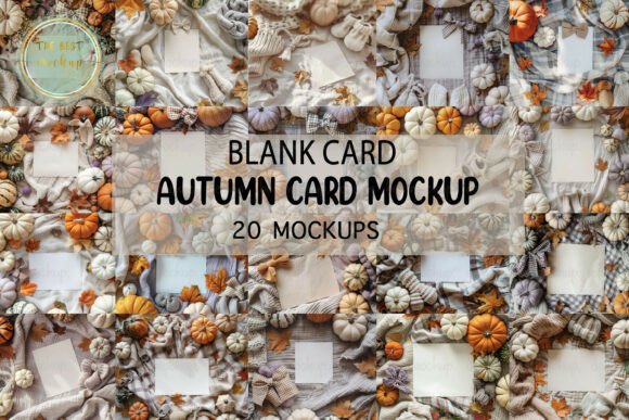Autumn Fall Invitation Mockup Bundle Graphic Product Mockups By TheBest Mockup