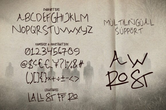 Awrost Font - Preview 6