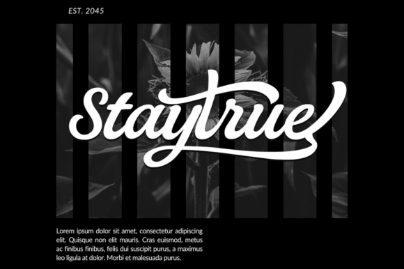 Bagtrue Font - Preview 3