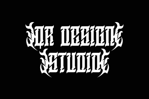 Black Gevopar Font - Preview 3