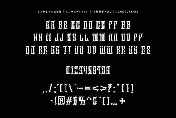 Black Gevopar Font - Preview 5