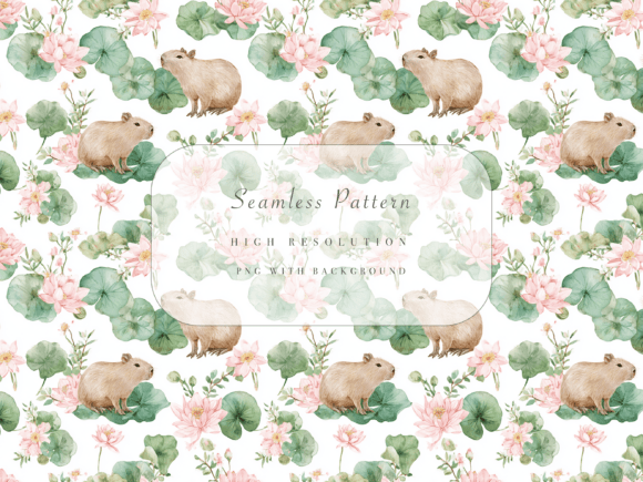 Capybaras Pattern