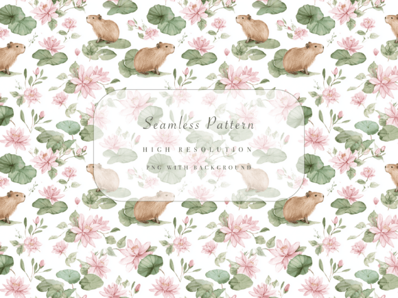 Capybaras Pattern