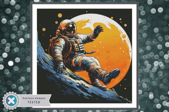 Cross Stitch Pattern PDF Astronaut