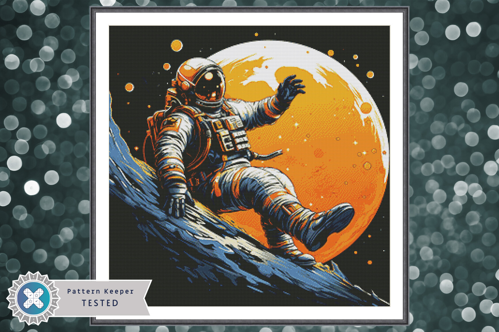 Cross Stitch Pattern PDF Astronaut