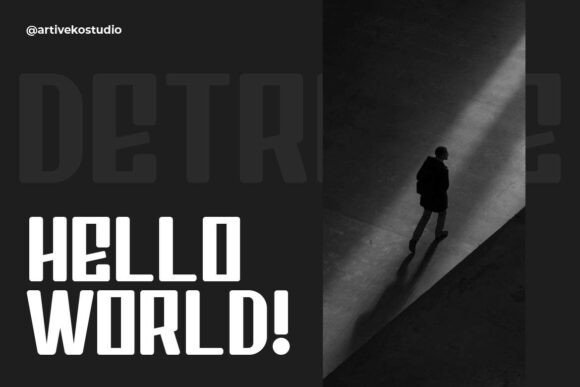 Detroite Font - Preview 2