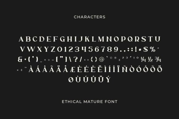 Ethical Mature  Font - Preview 2