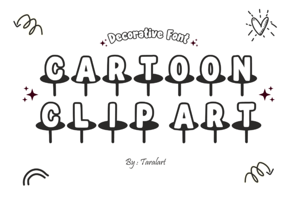 Hello Outline Font Font PNG with transparent background - Preview 1