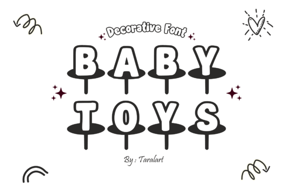 Hello Outline Font Font PNG with transparent background - Preview 2