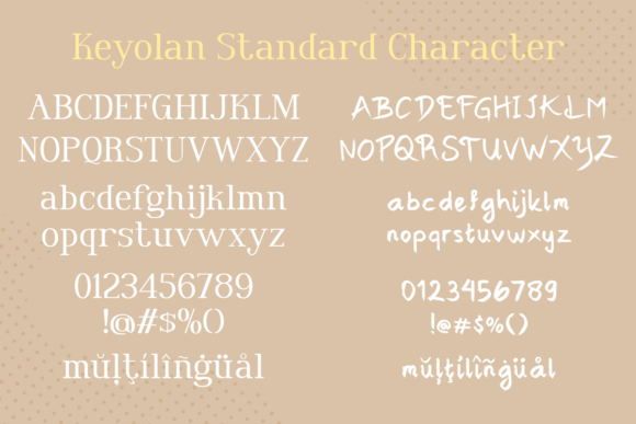 Keyolan Duo Font PNG with transparent background - Preview 2