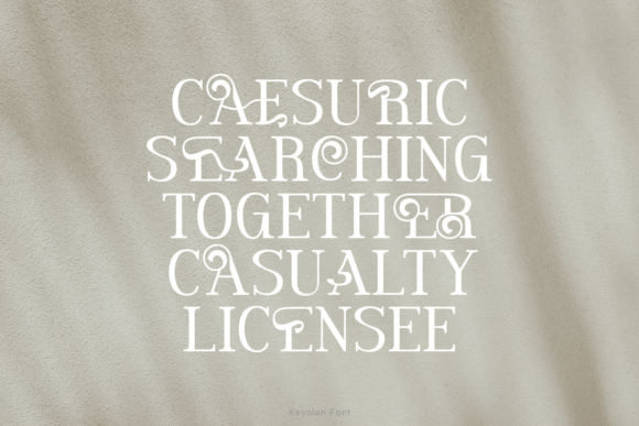 Keyolan Duo Font PNG with transparent background - Preview 3