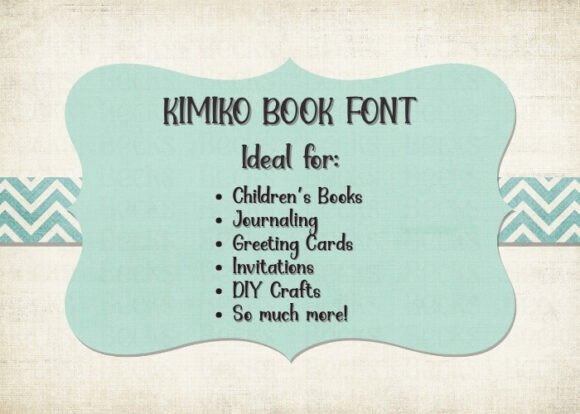Kimiko Font PNG with transparent background - Preview 3